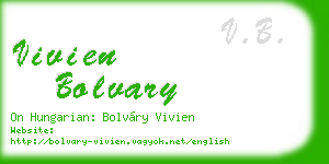 vivien bolvary business card